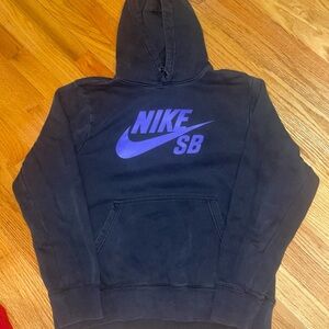 Nike SB Hoodie in Black with Purple Accents